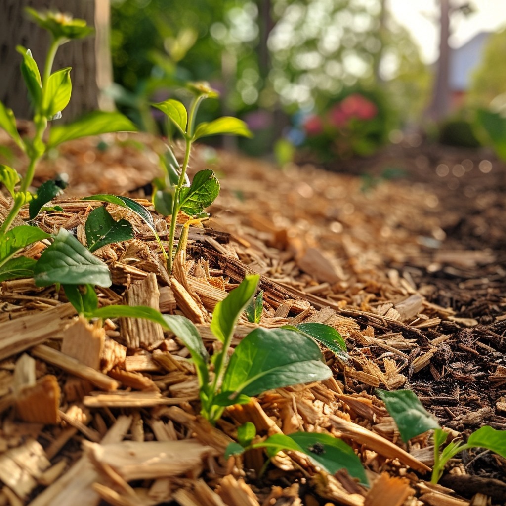 How Wood Chip Mulch Can Help Protect Your Plants During a Drought by Preventing Water Evaporation
