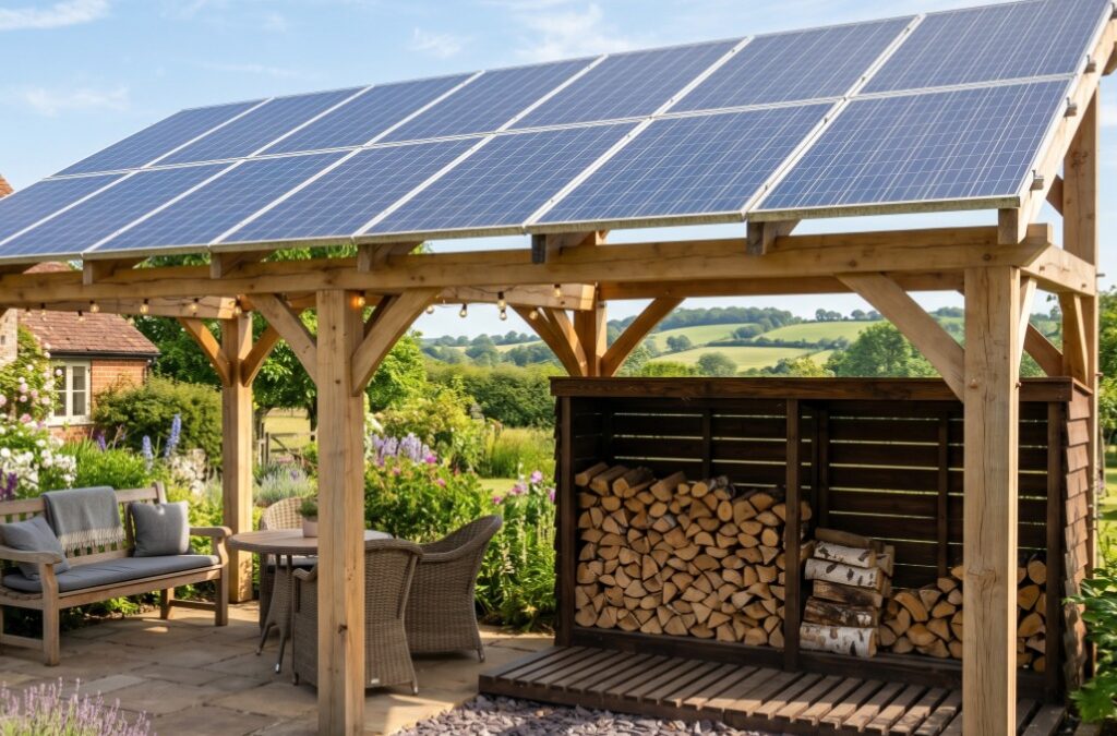 The Versatile Charm of Wooden Ground Mount Solar Systems